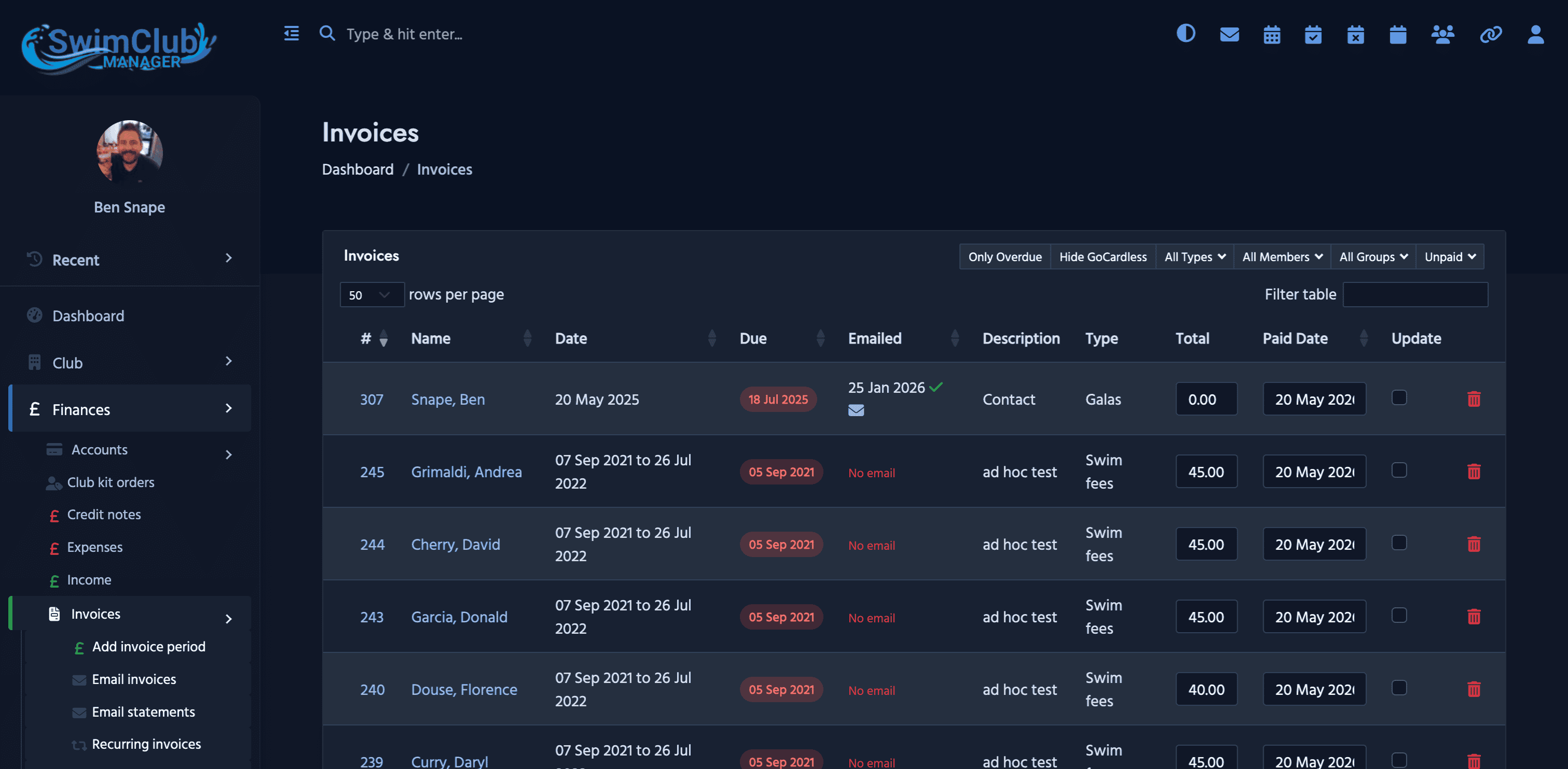 invoice management